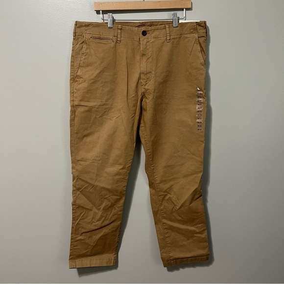 American Eagle Flex Slim Straight Khaki Pant - Picture 4 of 12